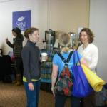 Melissa mingling at 2012 conference